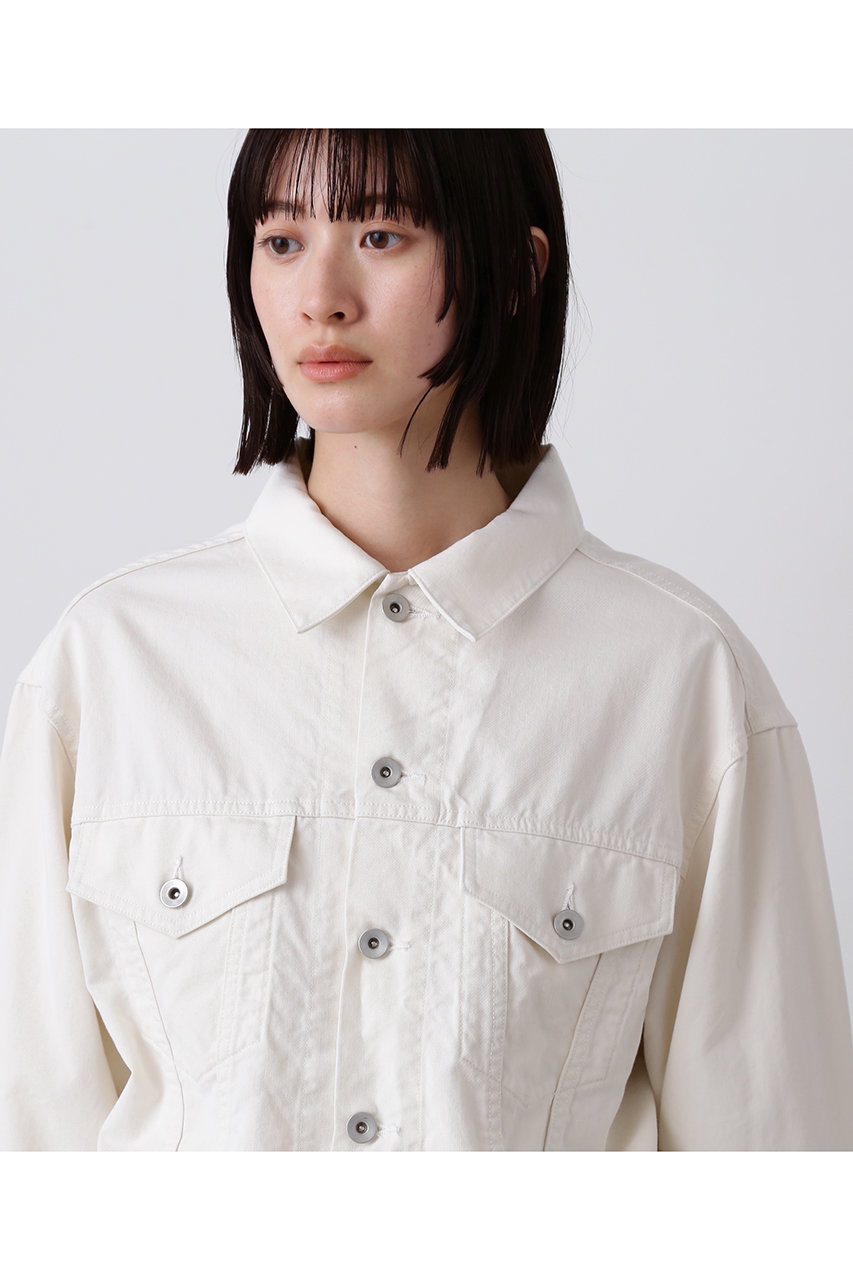 オーガニックコットンキャンバス / エンジニアードジャケット, White ORGANIC COTTON CANVAS ENGINEERED JACKET - marka (マーカ) - tops