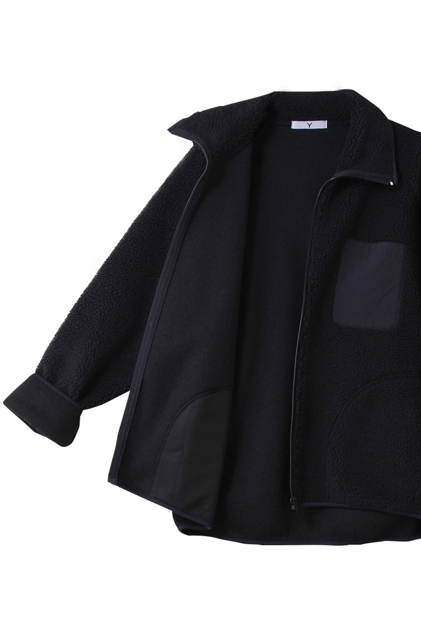 YLEVE(イレーヴ)｜【UNISEX】【Y】RECYCLEポリエステル ボア ブルゾン