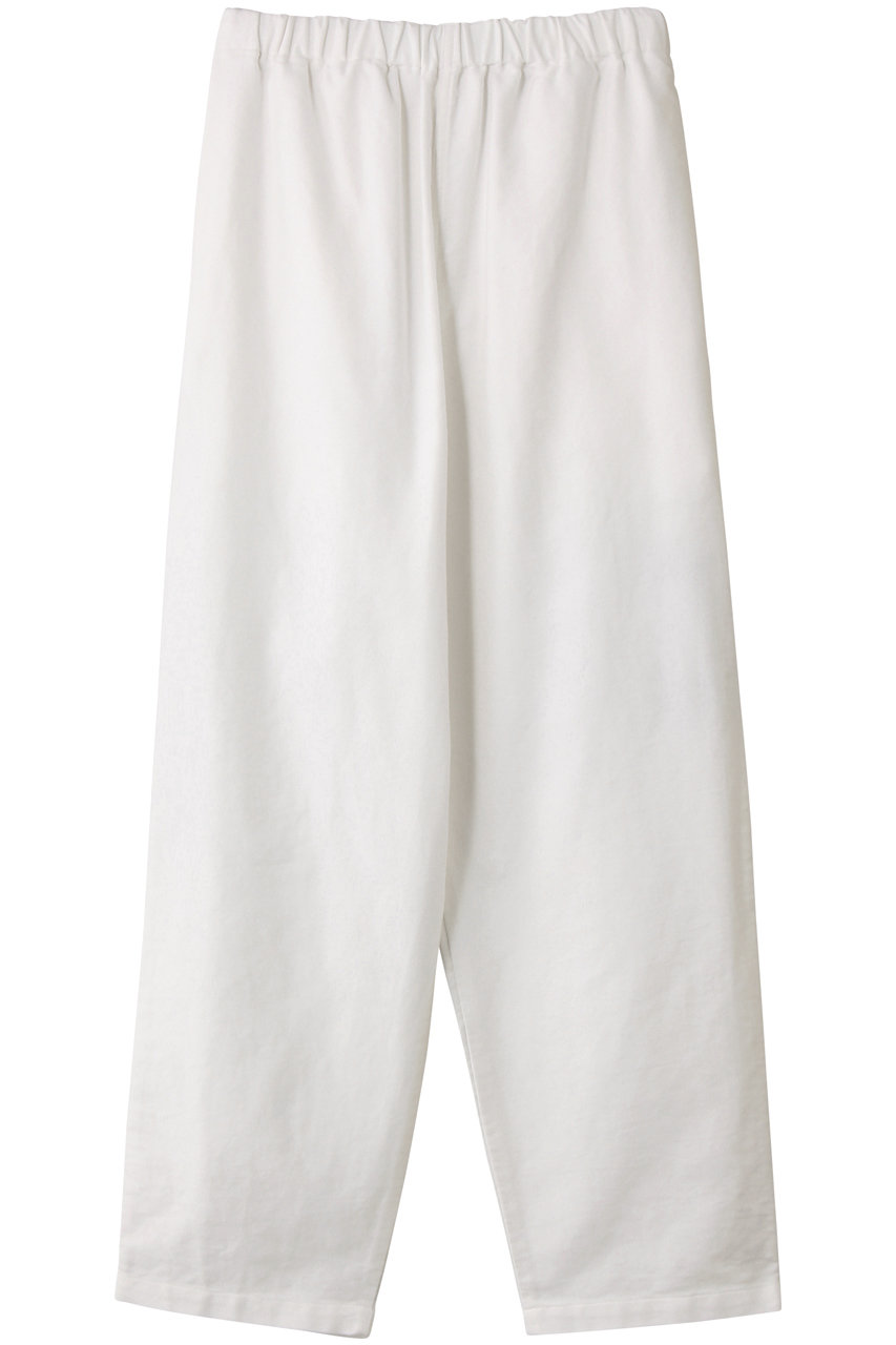 YLEVE 【UNISEX】【Y】オーガニック コットン ソフト モールスキン テーパード イージー パンツ (ホワイト, M) イレーヴ ELLE SHOP YLEVE 【UNISEX】【Y】オーガニック コットン ソフト モールスキン テーパード イージー パンツ (ホワイト, M) イレーヴ ELLE SHOP