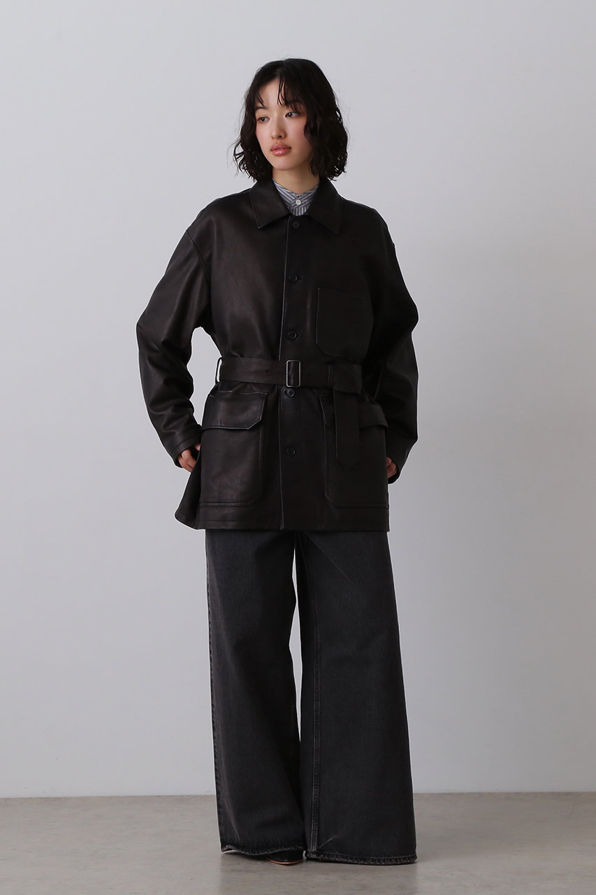 YLEVEジャケット新品 YLÈVE / SHEEP LEATHER COVERALL JACKET | YLÈVE（イレーヴ
