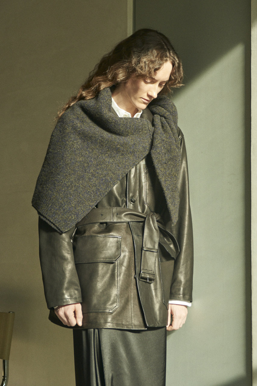 YLEVE(イレーヴ)｜SHEEP レザー カバーオール ジャケット/レッド