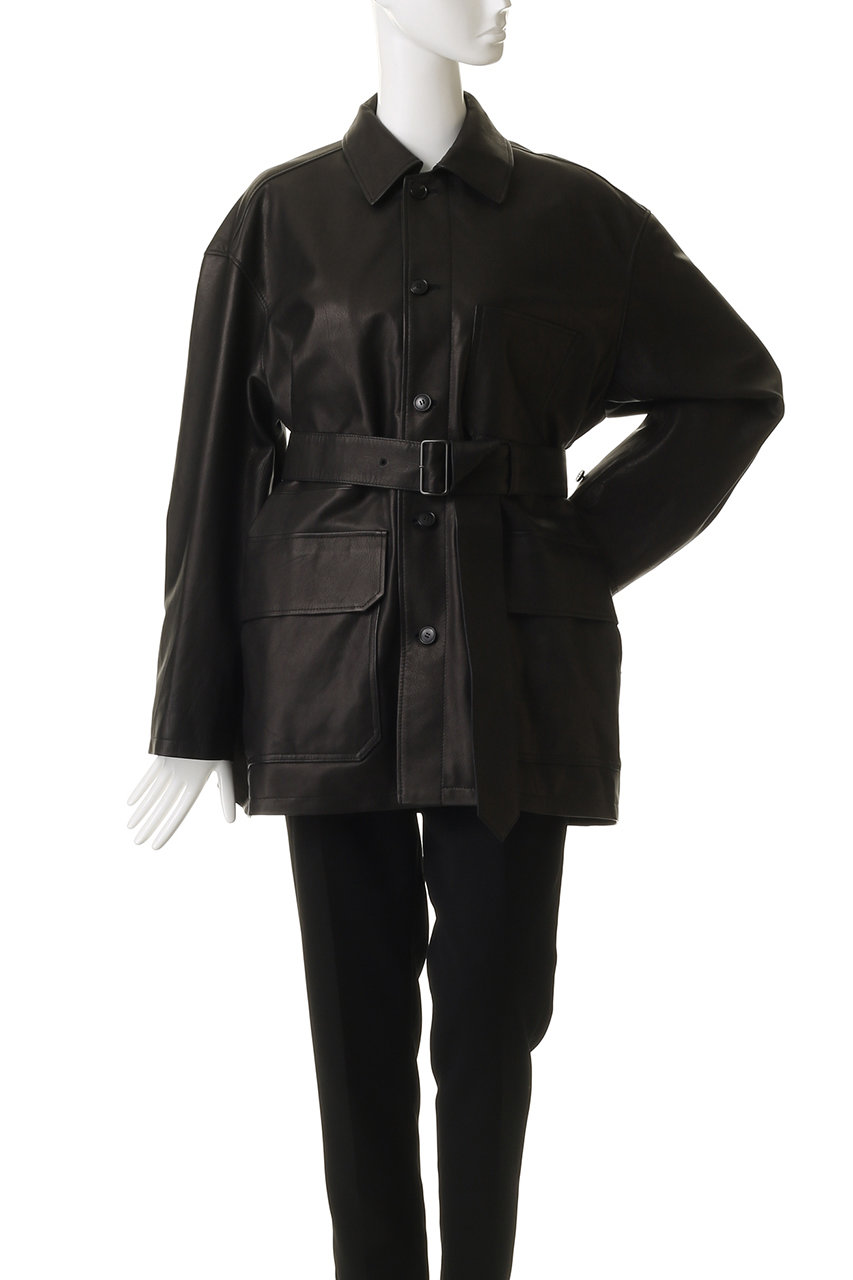 YLEVE(イレーヴ)｜SHEEP レザー カバーオール ジャケット/レッド