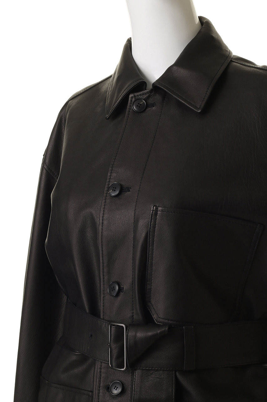 YLEVE(イレーヴ)｜SHEEP レザー カバーオール ジャケット/レッド