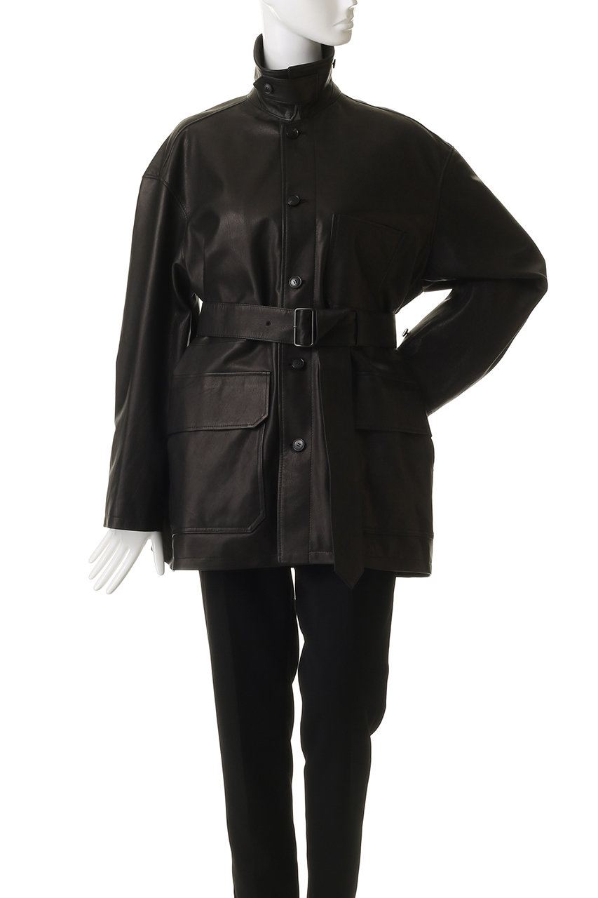 YLEVE(イレーヴ)｜SHEEP レザー カバーオール ジャケット/レッド