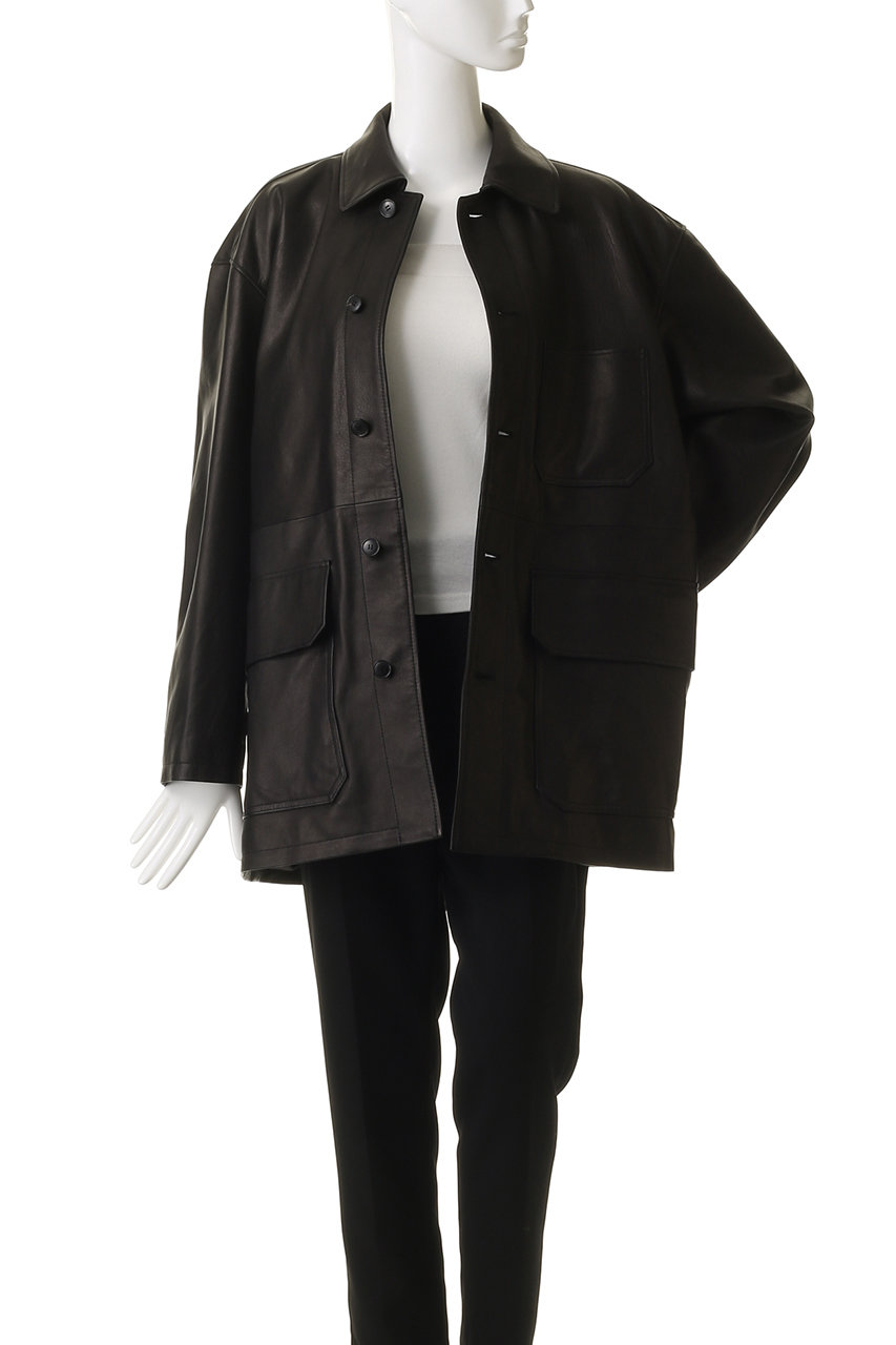 YLEVEジャケット新品 YLEVE(イレーヴ)｜SHEEP レザー カバーオール ジャケット/レッド