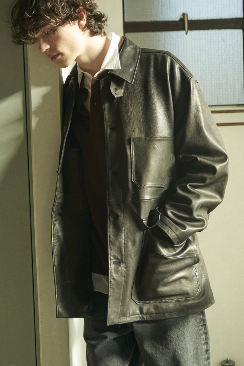 YLEVEジャケット新品 YLÈVE / SHEEP LEATHER COVERALL JACKET | YLÈVE（イレーヴ