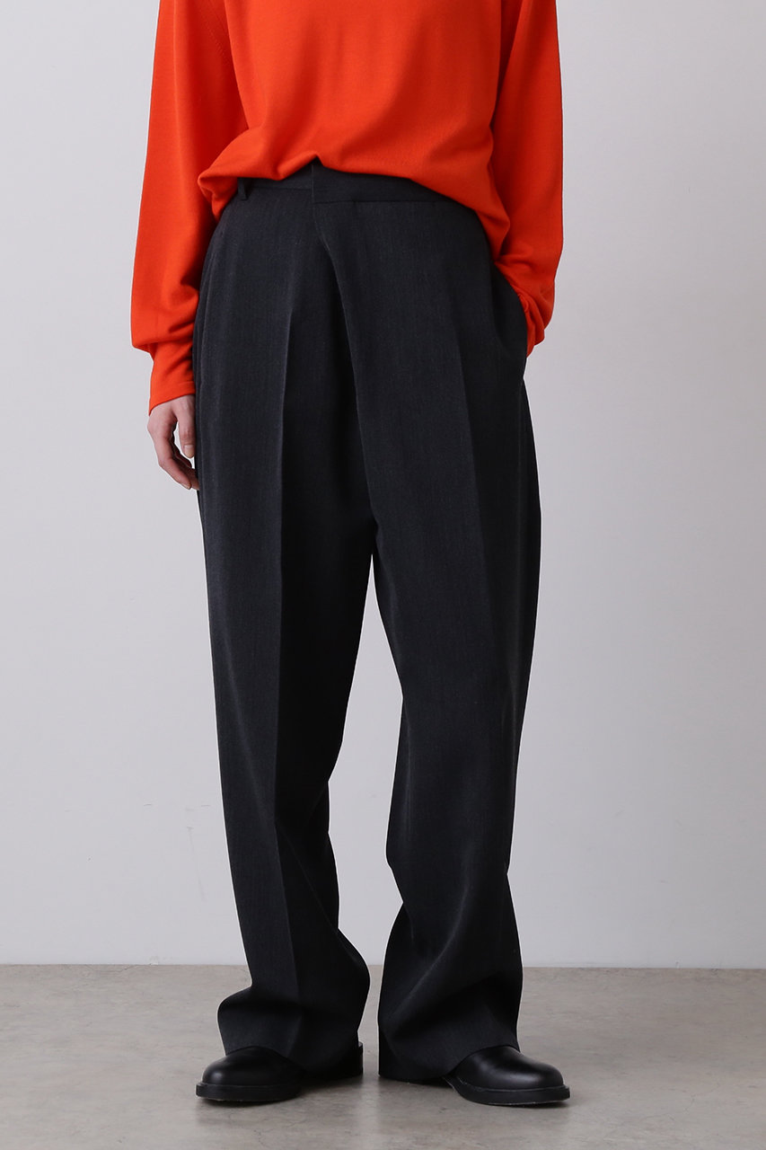 YLEVE(イレーヴ)｜WOOL TRICHOTINE トラウザーズ/チャコール の通販