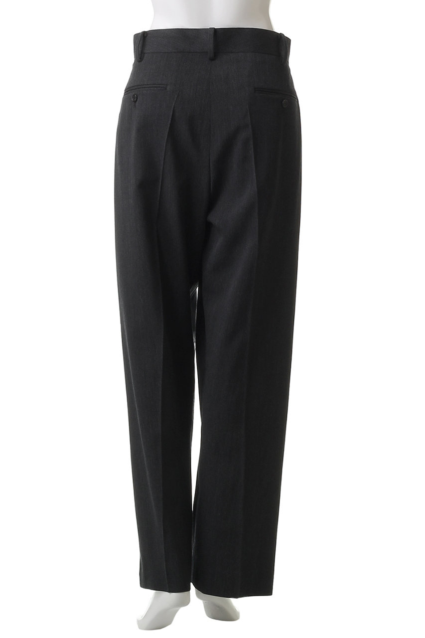 YLEVE(イレーヴ)｜WOOL TRICHOTINE トラウザーズ/チャコール の通販