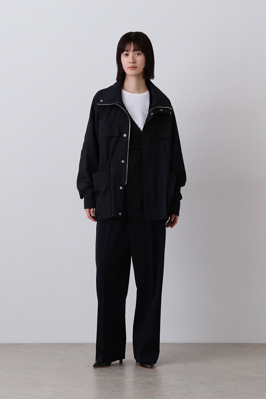 YLEVE(イレーヴ)｜WOOL TRICHOTINE トラウザーズ/ネイビー の通販