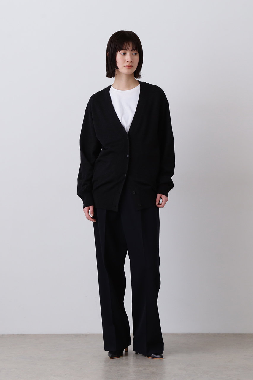 YLEVE(イレーヴ)｜WOOL TRICHOTINE トラウザーズ/ネイビー の通販
