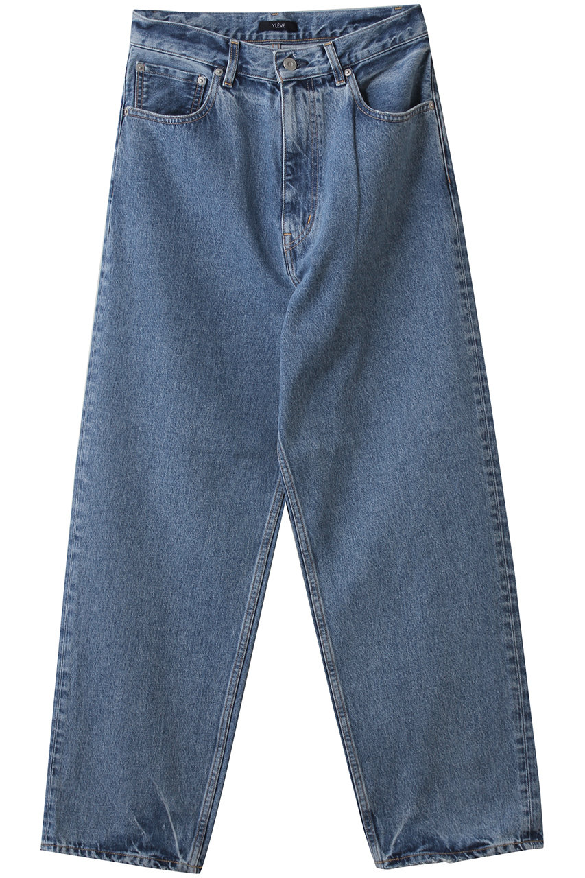 YLEVE 13.5oz デニム バギーパンツ (インディゴ, 0) イレーヴ ELLE SHOP