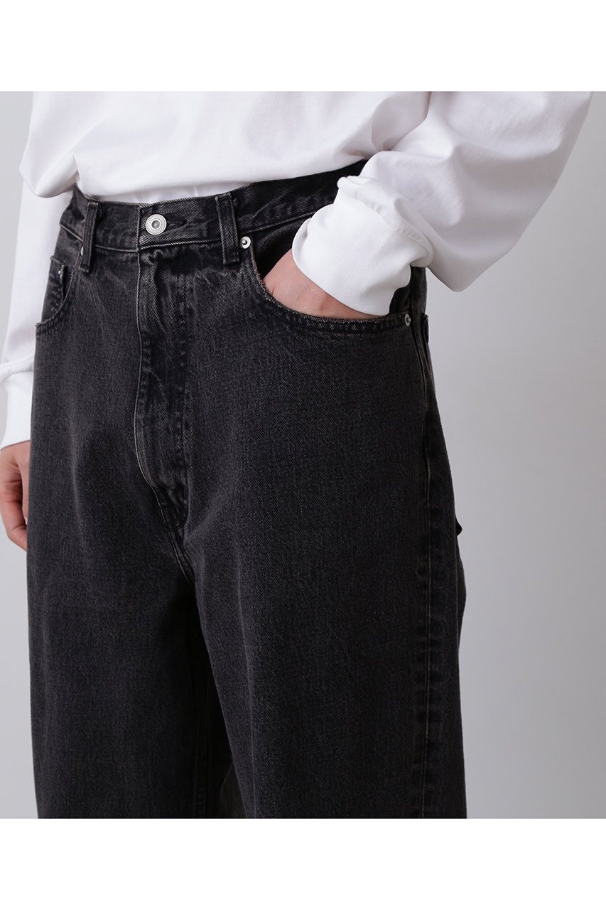 YLEVE(イレーヴ)｜【MEN】 13.5oz デニム バギーパンツ/チャコール の
