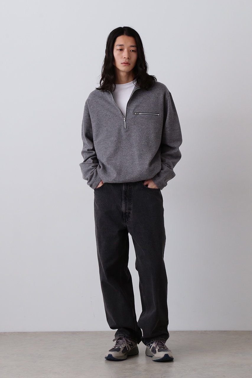 YLEVE(イレーヴ)｜【MEN】 13.5oz デニム バギーパンツ/チャコール の