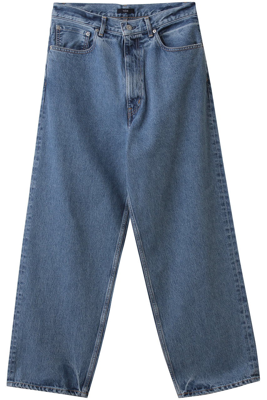 YLEVE 【MEN】 13.5oz デニム バギーパンツ (インディゴ, 4) イレーヴ ELLE SHOP