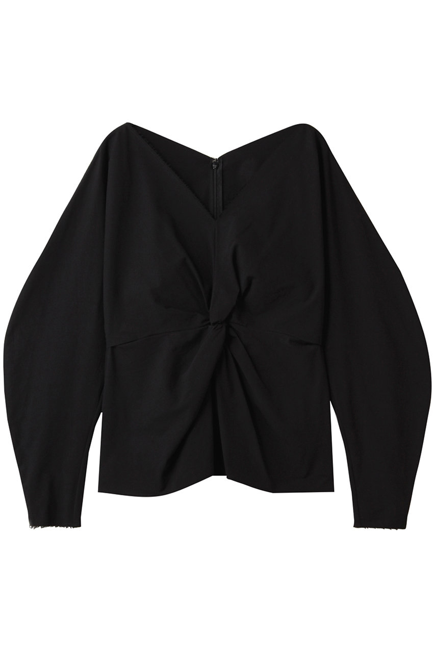 イレーヴ/YLEVEのOMI ブリーチ コットン ツイル ツイスト ブラウス(ブラック/16852 50041)