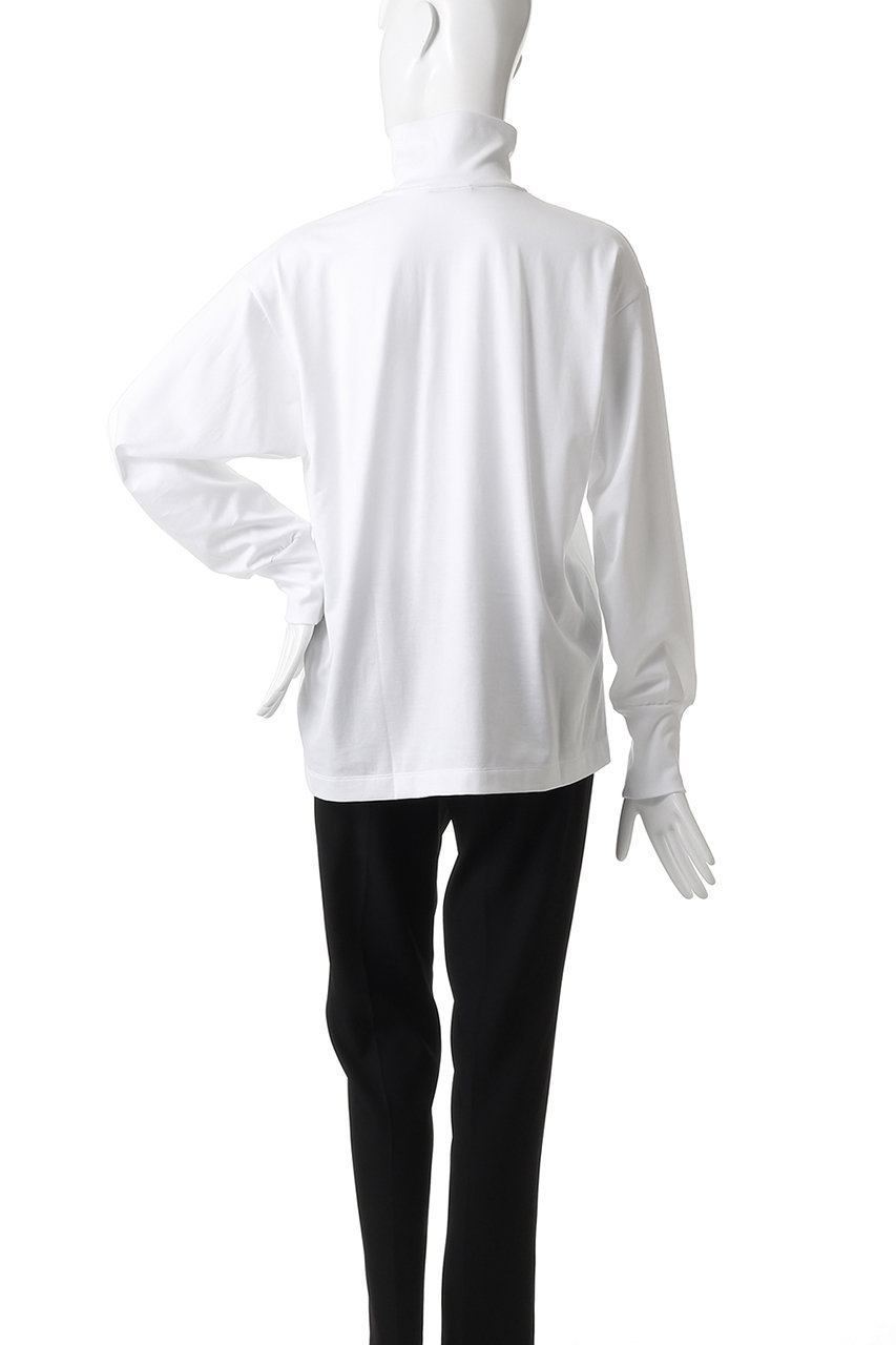 YLEVE(イレーヴ)｜SUVIN コットン タートルネック/ホワイト の