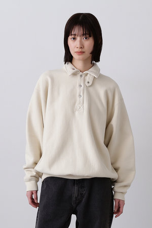 イレーヴ/YLEVEのHEAVY ウェイト フリース ブリーチ スナップ プルオーバー(110100/110105)