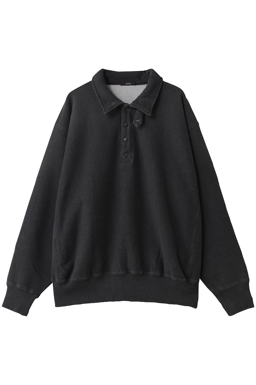 イレーヴ/YLEVEの【MEN】　HEAVY ウェイト フリース ブリーチ スナップ プルオーバー(チャコール/17052 66066)