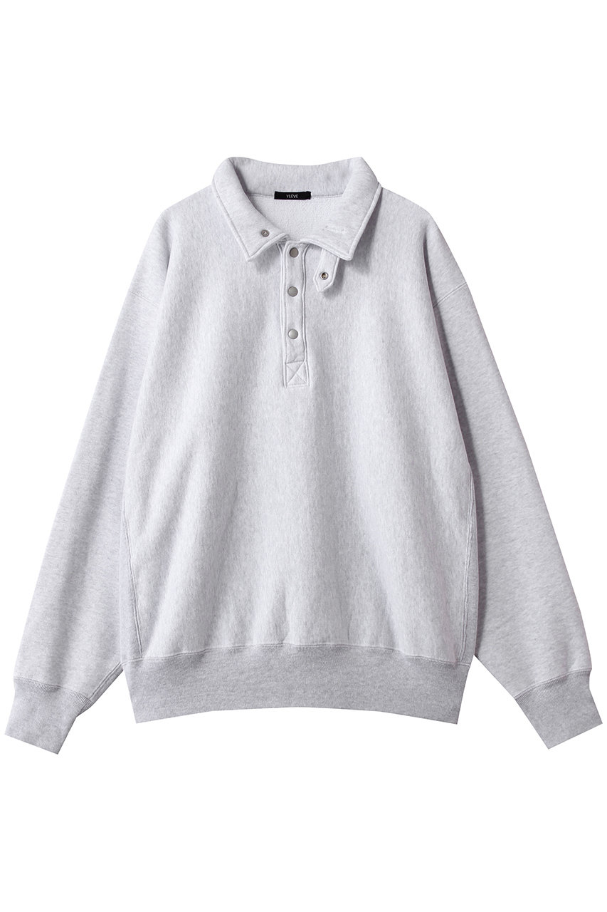 イレーヴ/YLEVEの【MEN】　HEAVY ウェイト フリース ブリーチ スナップ プルオーバー(ヘザー/17052 66066)