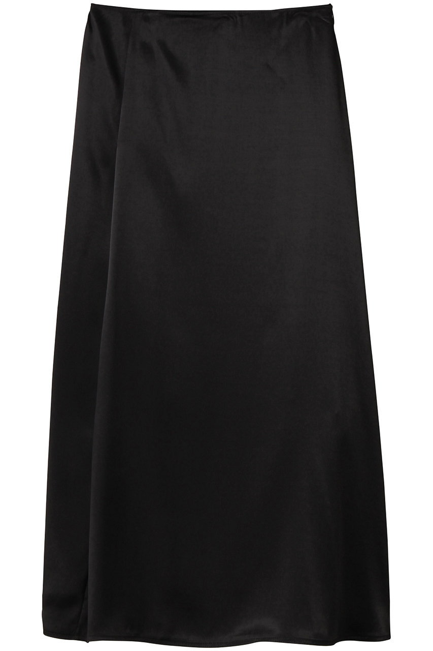 YLEVE ビスコース ジャカード サテン 360°スカート (ブラック, 1) イレーヴ ELLE SHOP