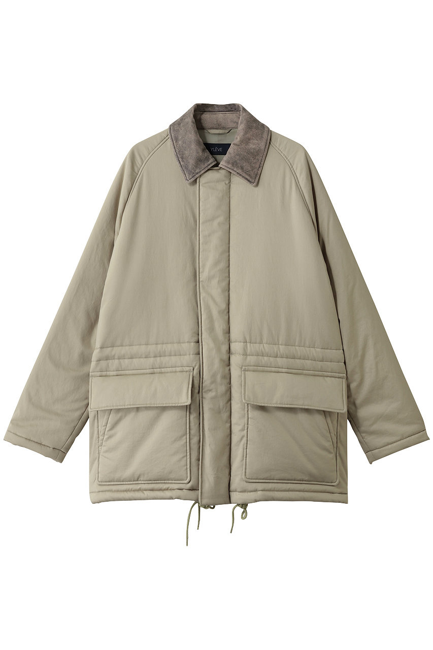 YLEVE FINX コットン パディング コート (オリーブ, 2) イレーヴ ELLE SHOP YLEVE FINX コットン パディング コート (オリーブ, 2) イレーヴ ELLE SHOP