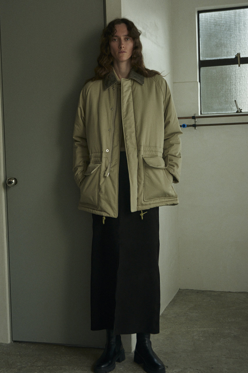 YLEVE(イレーヴ)｜FINX コットン パディング コート/オリーブ の通販