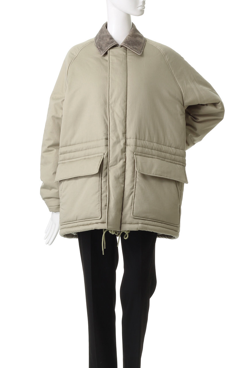 YLEVE(イレーヴ)｜FINX コットン パディング コート/オリーブ の通販