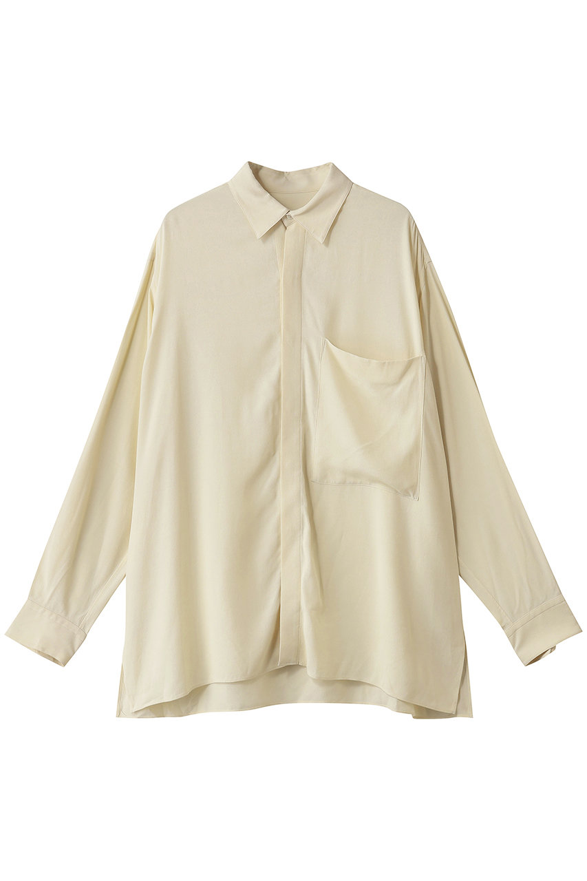 YLEVE レーヨンデシン シャツ (バター, 1) イレーヴ ELLE SHOP YLEVE レーヨンデシン シャツ (バター, 1) イレーヴ ELLE SHOP