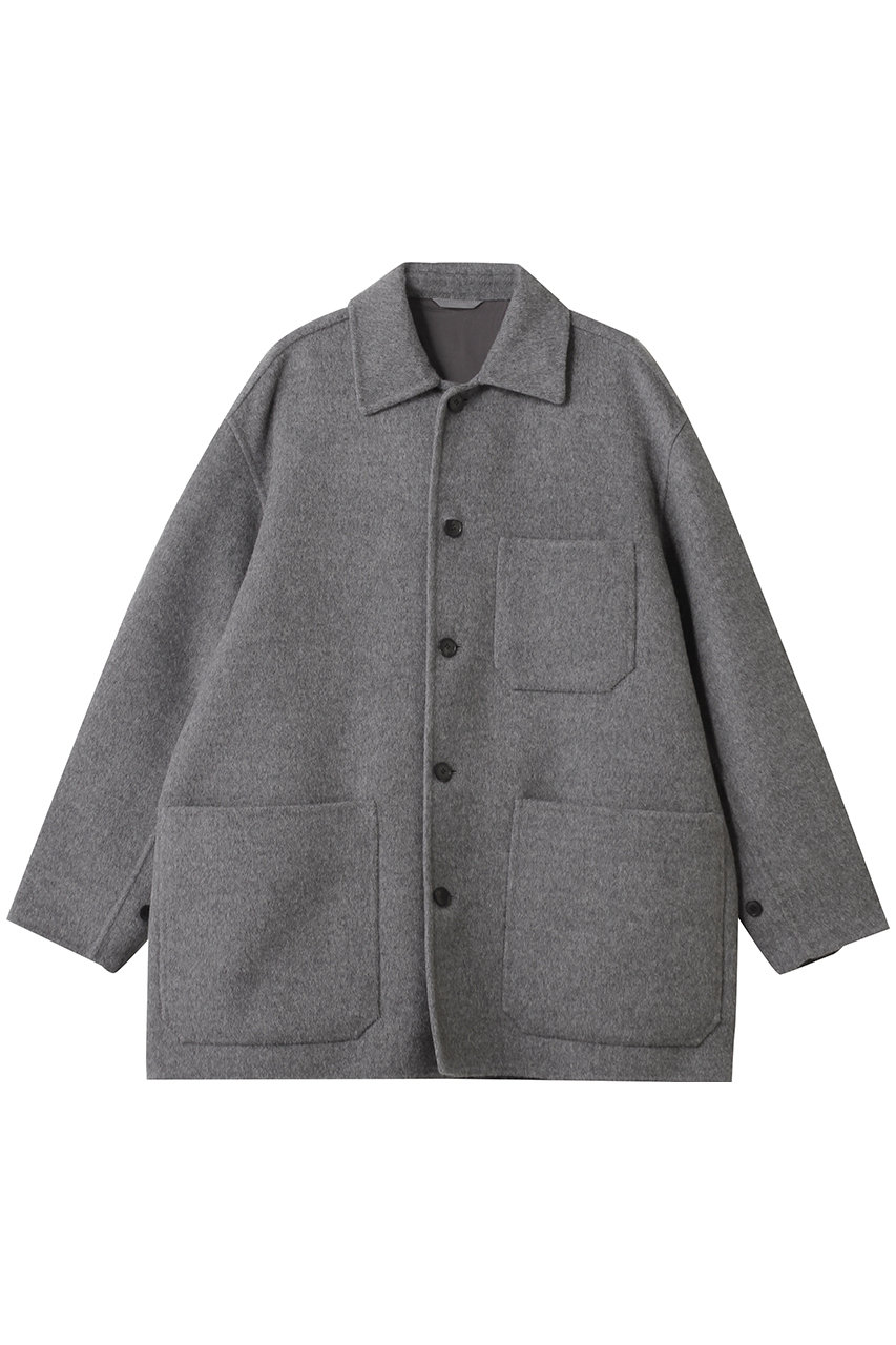 イレーヴ/YLEVEのSUPER 100’S ウール ダブル クロス ブルゾン(グレー/16852 25070)