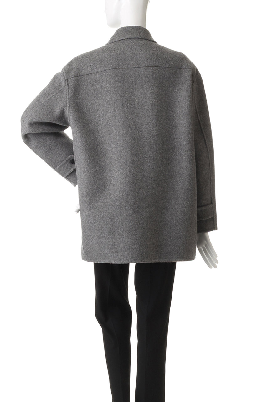 美品▲yleveイレーヴ//ウール100 4Bダブルジャケット▲グレー YLEVE(イレーヴ)｜SUPER 100'S ウール ダブル クロス ブルゾン/グレー