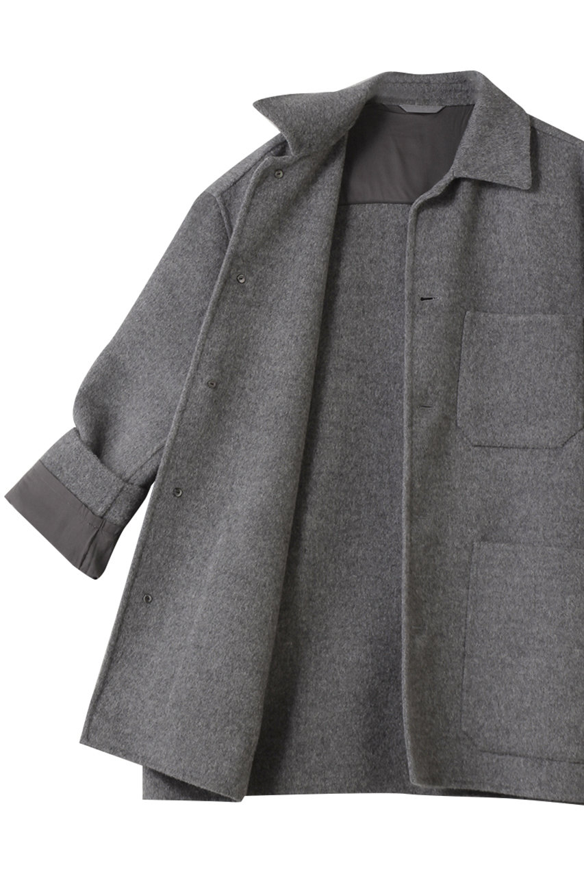 YLEVE(イレーヴ)｜SUPER 100'S ウール ダブル クロス ブルゾン/グレー