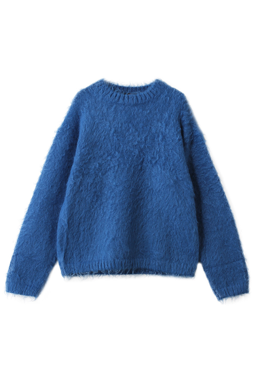 モヘヤ ナッピング ニット プルオーバー