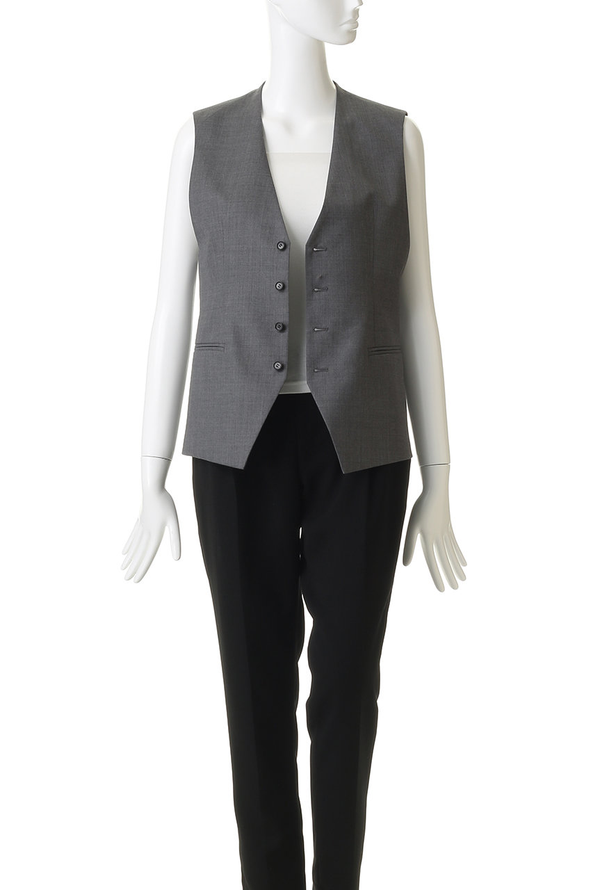 イレーヴ ベスト YLEVE / SUPER120'S CHAMBRAY WOOL VEST | YLÈVE（イレーヴ） ｜【公式