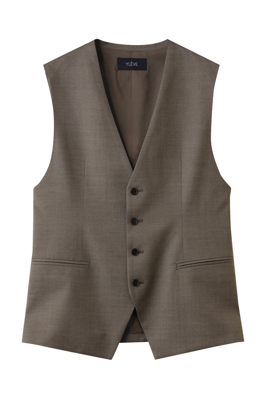 SUPER120’S シャンブレー ウール ベスト