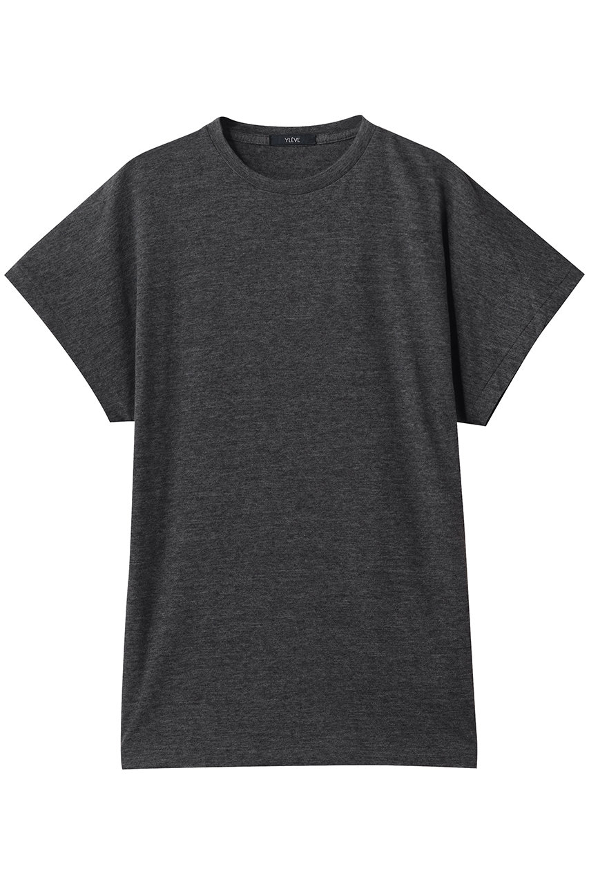 イレーヴ/YLEVEのテンセルコットン SLUB YARN JERSEY ノースリーブ プルオーバー(チャコール/16861 66071)