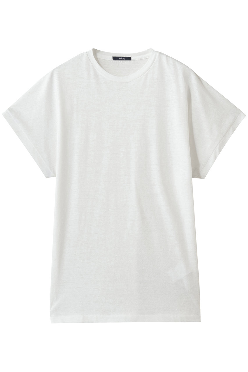 イレーヴ/YLEVEのテンセルコットン SLUB YARN JERSEY ノースリーブ プルオーバー(ホワイト/16861 66071)