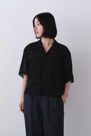 イレーヴ/YLEVEのCOTTON RAMIE VOILE ハンドステッチ シャツ(110400/110402)