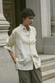 COTTON VOILE LAWN ロング スリーブ シャツ