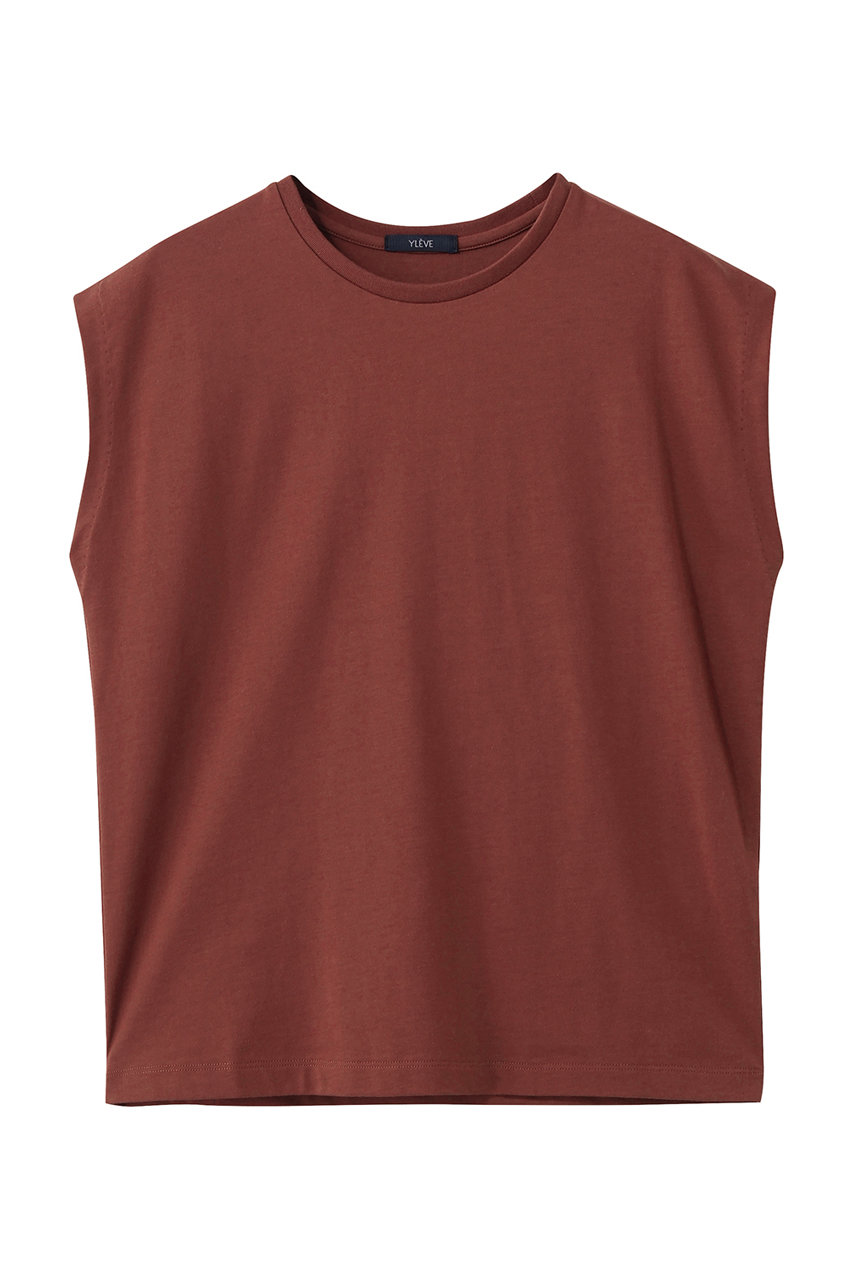 イレーヴ/YLEVEのORGANIC COTTON BIO ノースリーブ Tシャツ(テラコッタ/16861 66587)