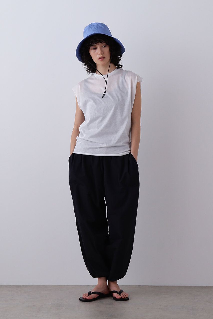 イレーヴ　YLEVE ネイビー　パンツ　新品　試着のみ YLEVE(イレーヴ)｜COTTON CUPRA パンツ/ネイビー の通販｜ELLESHOP