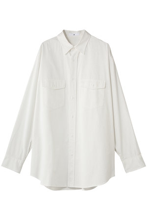 イレーヴ/YLEVEの【UNISEX】【Y】ORGANIC COTTON HIGH DENSITY サテン シャツ(110400/110403)