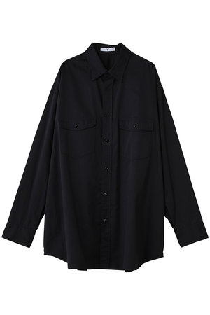 イレーヴ/YLEVEの【UNISEX】【Y】ORGANIC COTTON HIGH DENSITY サテン シャツ(110400/110403)