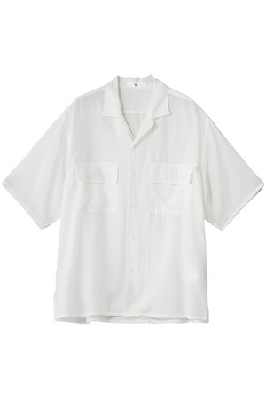 イレーヴ/YLEVEの【UNISEX】【Y】TENCEL POPLIN オープン カラー シャツ(110400/110402)