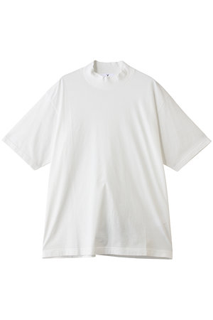 イレーヴ/YLEVEの【UNISEX】【Y】ORGANIC COTTON  JERSEY モック ネック ショートスリーブ Tシャツ(110100/110102)