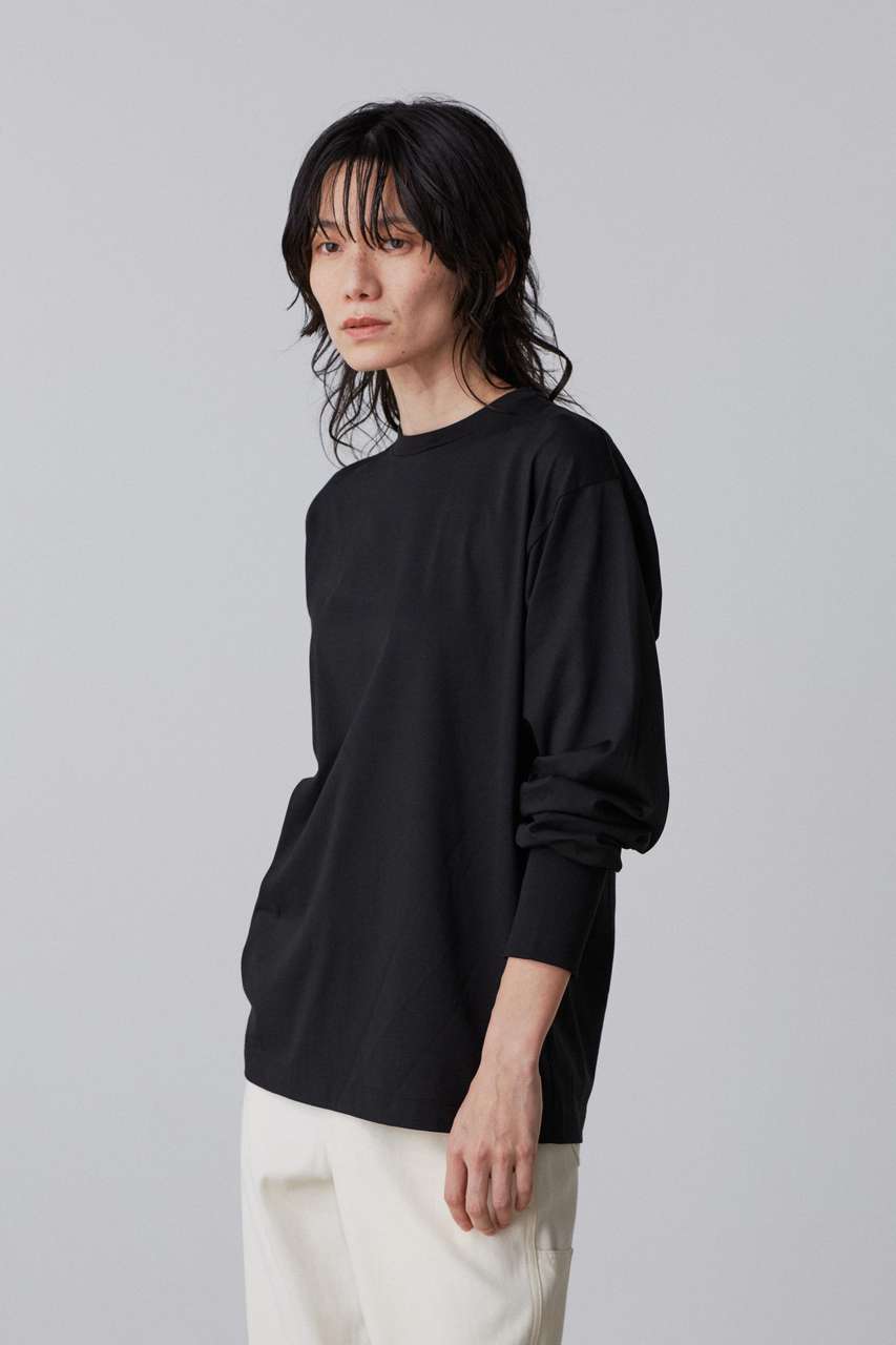 イレーヴ/YLEVEのYLEVE / SUVIN COTTON PULL OVER(ブラック/1685166074)