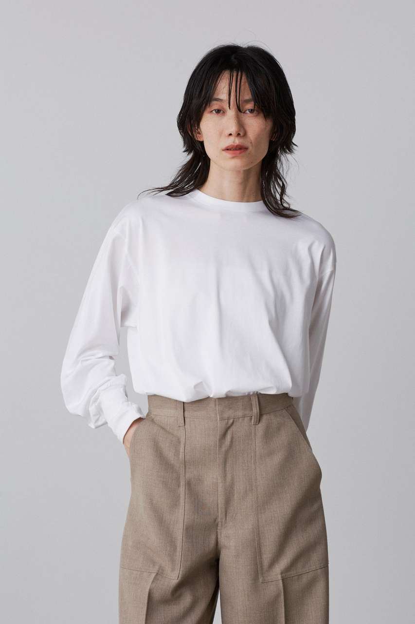 イレーヴ/YLEVEのYLEVE / SUVIN COTTON PULL OVER(ホワイト/1685166074)
