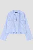 YLEVE / COTTON TYPEWRITER STRING SKIPPER SHIRT