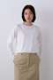 YLEVE / ELS GV COTTON LONG SLEEVE T-SHIRT イレーヴ/YLEVE ホワイト