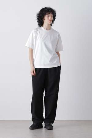 イレーヴ/YLEVEのＹ /  [UNISEX] ORGANIC COTTON SOFT MOLESKIN TAPERED EASY TROUSERS(110600/110601)