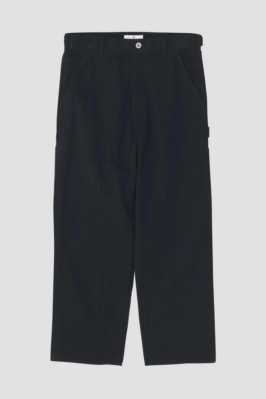 YLEVE Ｙ / [UNISEX] ORGANIC COTTON LIGHT DENIM PAINTER PANTS (ブラック, M) イレーヴ ELLE SHOP